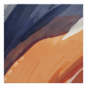 Modern Abstract Waterverf Glanzend Poster (Voorkant)