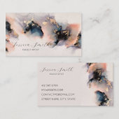 modern abstract waterverf inkt visitekaartje (Voorkant / Achterkant)