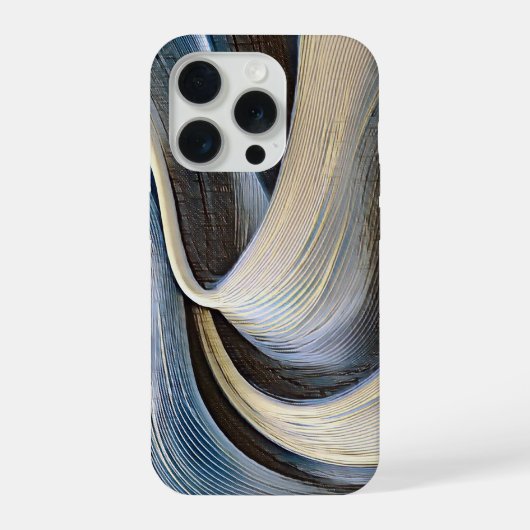 Modern abstract wavy texture design iPhone hoesje (Achterkant)