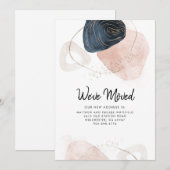 Modern Abstract We hebben adreswijziging verplaats Aankondiging (Voorkant / Achterkant)