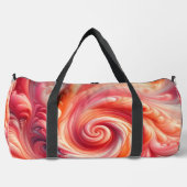 Modern Abstract wervelend roze en zalm Plunjezak (Voorkant)