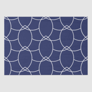 Modern Abstract wit en blauw kussenkussen Tissuepapier