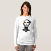 Modern Abstract Woman Portrait T-Shirt (Voorkant volledig)