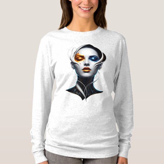 Modern Abstract Woman Portrait T-Shirt (Voorkant)