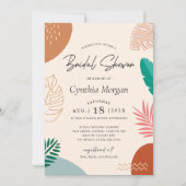 Modern Abstract zomertropisch Vrijgezellenfeest Kaart (Voorkant)