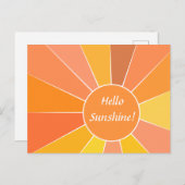  modern Abstract zonontwerp | Briefkaart (Voorkant / Achterkant)