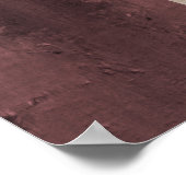 Modern Abstract Zwart Rood & Goud Wall Art Poster (Hoek)