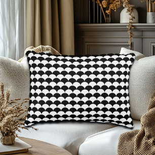 Modern Abstract zwart-wit Accent Kussen