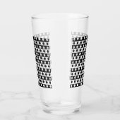 Modern Abstract Zwart-Wit Artistiek Glas (Rechts)