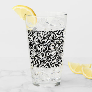 Modern Abstract Zwart-Wit Artistiek Glas