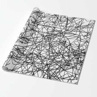 modern abstract zwart wit artistiek patroon cadeaupapier