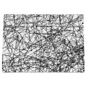 modern abstract zwart wit artistiek patroon groot cadeauzakje (Voorkant)