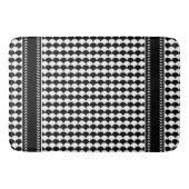 Modern Abstract zwart-wit Badmat (Voorkant)