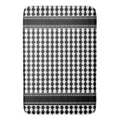 Modern Abstract zwart-wit Badmat (Voorkant Verticaal)