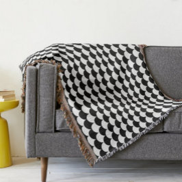 Modern Abstract zwart-wit Deken