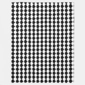 Modern Abstract zwart-wit Fleece Deken (Voorkant)