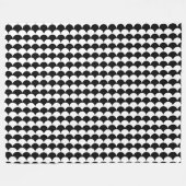 Modern Abstract zwart-wit Fleece Deken (Voorkant (Horizontaal))