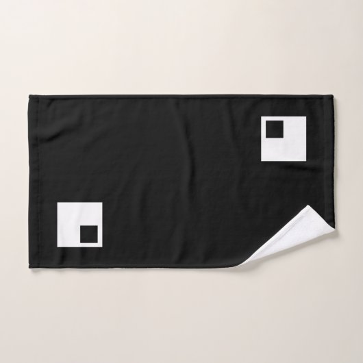 Modern Abstract zwart-wit gecheckt Bad Handdoek (Handdoek)