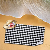 Modern Abstract zwart-wit Strandlaken