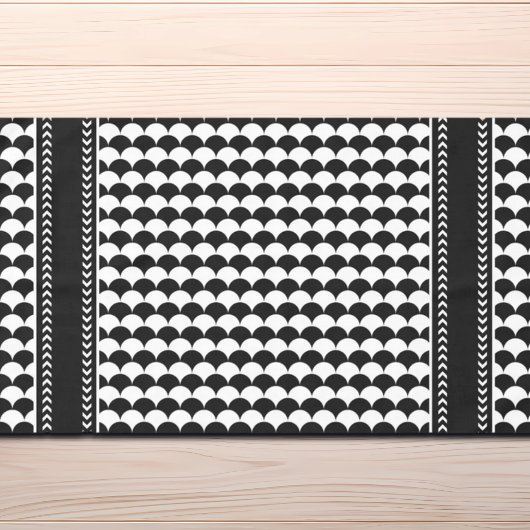 Modern Abstract zwart-wit Tafelkleed