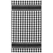 Modern Abstract zwart-wit Tafelkleed (Voorkant)