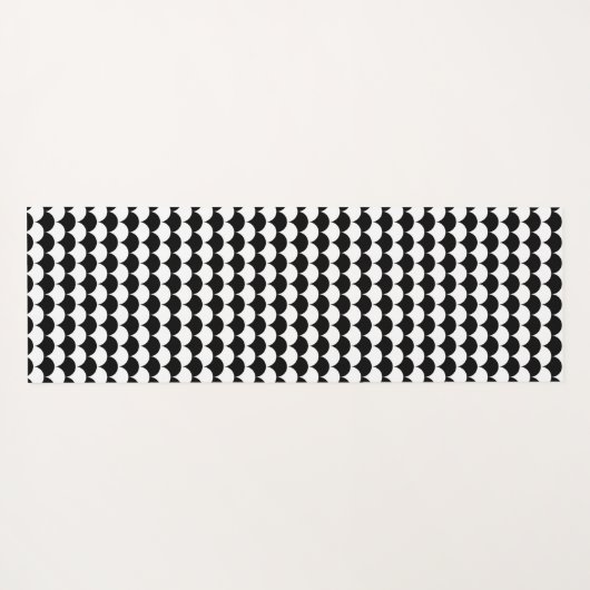 Modern Abstract zwart-wit Yogamat (Achterkant (horizontaal))