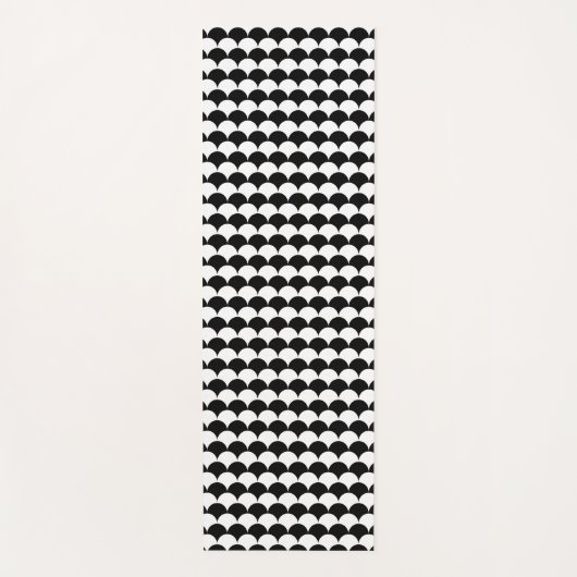 Modern Abstract zwart-wit Yogamat (Voorkant)
