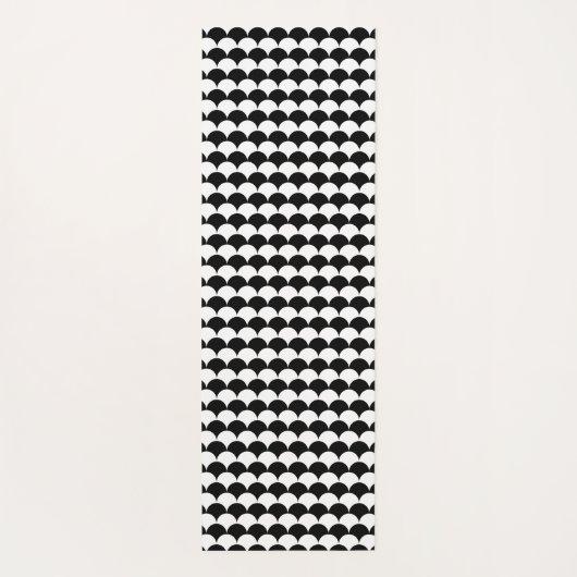 Modern Abstract zwart-wit Yogamat (Achterkant)