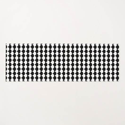 Modern Abstract zwart-wit Yogamat (Voorkant (horizontaal))