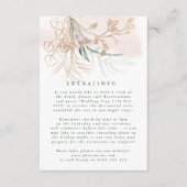 MODERN ABSTRACTE botanische Eucalyptus Greenery IN Informatiekaartje (Voorkant)