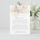 MODERN ABSTRACTE botanische Eucalyptus Greenery IN Informatiekaartje (Staand voorkant)