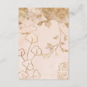 MODERN ABSTRACTE botanische Eucalyptus Greenery IN Informatiekaartje (Achterkant)