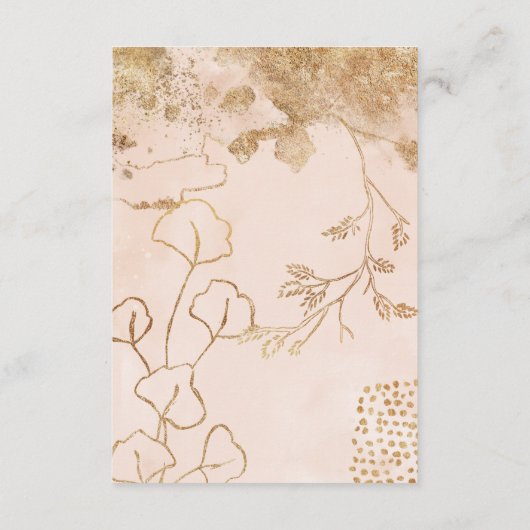 MODERN ABSTRACTE botanische Eucalyptus ONYX INFO Informatiekaartje (Achterkant)