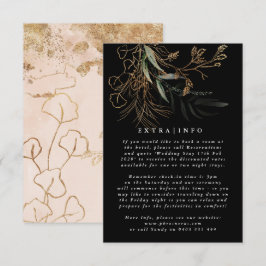 MODERN ABSTRACTE botanische Eucalyptus ONYX INFO Informatiekaartje