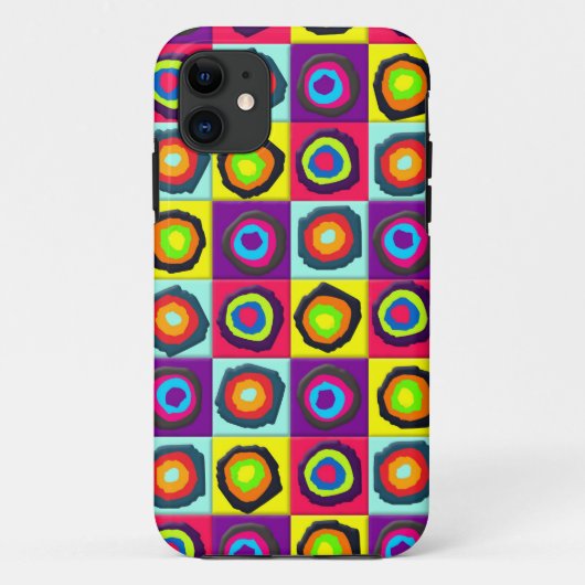 Modern Abstracte Cirkels Patroon Case-Mate iPhone Case (Achterkant)