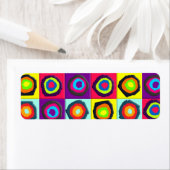 Modern Abstracte Cirkels Patroon Etiket (Insitu)
