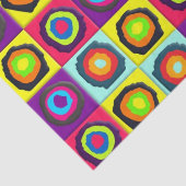 Modern Abstracte Cirkels Patroon Tissuepapier (Detail)
