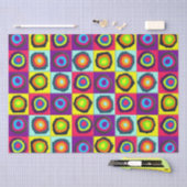 Modern Abstracte Cirkels Patroon Tissuepapier (Craft)