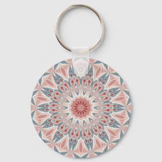 Modern Abstracte Kaleidoscoop Mandala Fractal Art Sleutelhanger