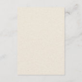 MODERN ABSTRACTE KRAFT BLUSH PEACH WEDDING DETAIL INFORMATIEKAARTJE (Achterkant)