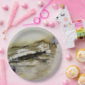 Modern Abstracte najaarsbijeenkomst waterverf Papieren Bordje (Feest)