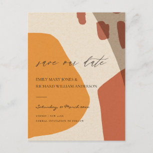 MODERN ABSTRACTE RUST KRAFT ARTISTIC BEWAART DE DA AANKONDIGINGSKAART