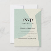 MODERN ABSTRACTE SOFT AQUA BLUE ARTISTIC RSVP (Voorkant)