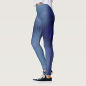 MODERN abstracte tekening in blauw-paars-mozaïek Leggings (Links)