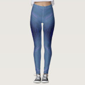 MODERN abstracte tekening in blauw-paars-mozaïek Leggings (Voorkant)