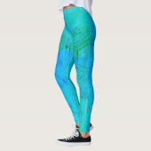 MODERN abstracte tekening in lichtgroen-mozaïek Leggings (Links)