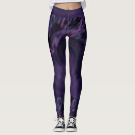 MODERN abstracte tekening in roze-paars-blauw-moza Leggings