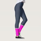 MODERN abstracte tekening-roze-diep-blauw- Leggings (Rechts)