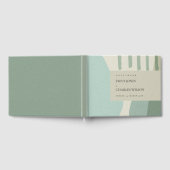 MODERN ABSTRACTE ZACHTE AQUA BLUE ARTISTIC WEDING GASTENBOEK (Volledig)