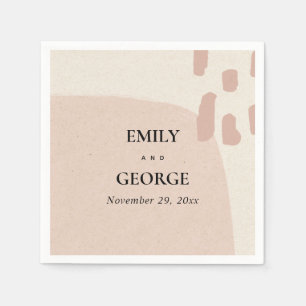 MODERN ABSTRACTE ZFT KRAFT BLUSH PINK WEDING SERVET